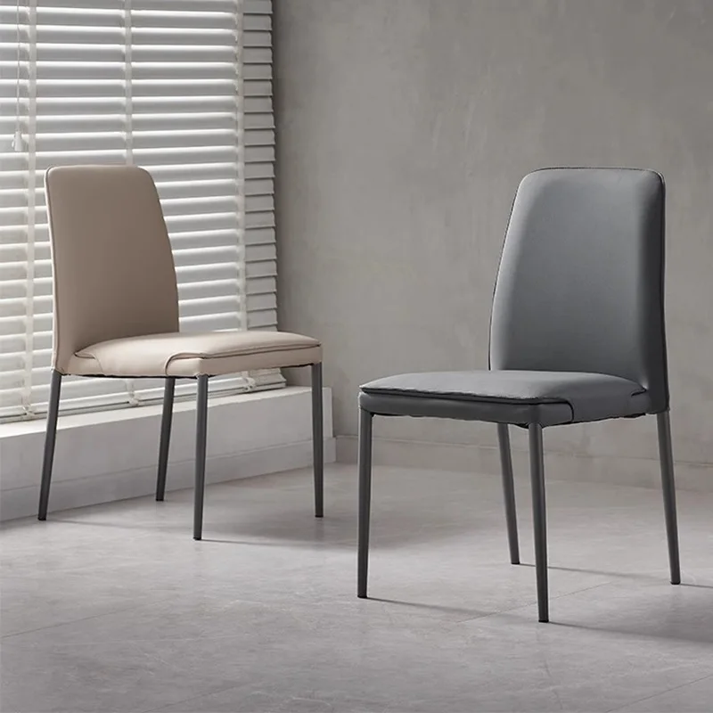 

Italian Style Minimalist Dining Chairs Restaurant Advanced Homestay Relax Dining Chairs Living Room Home Furniture Cadeiras Lscy