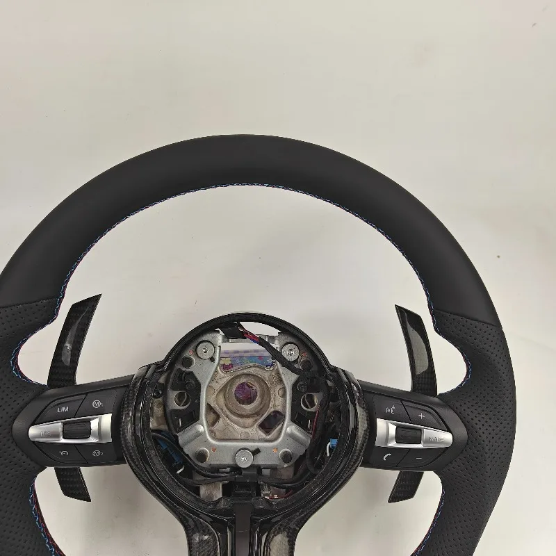 Flat Bottom LED RPM Carbon Fiber Steering Wheel Custom Sport For 2010-2016 Compact Auto view 4
