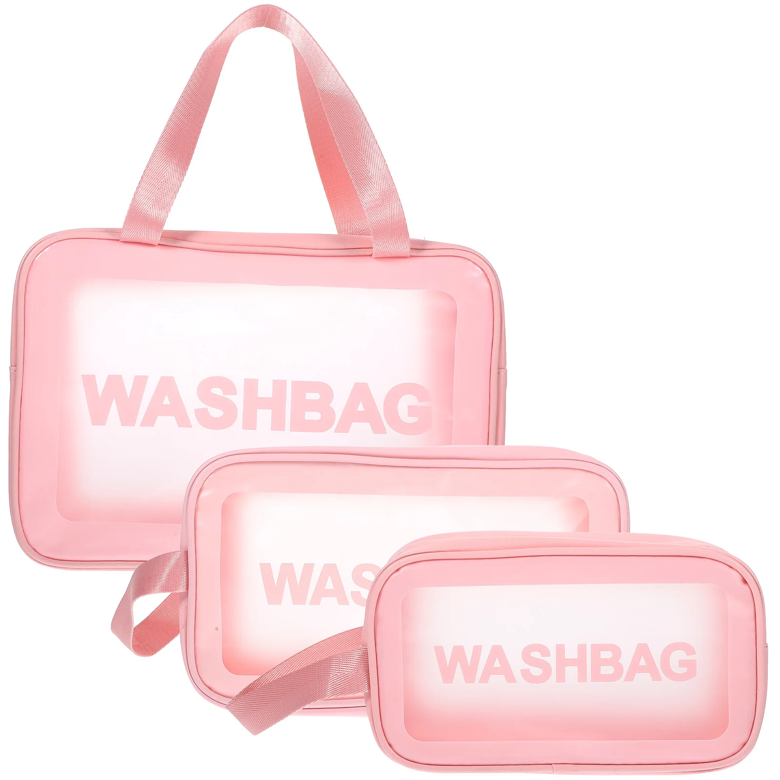 3 個旅行用トイレタリーバッグセットクリアポータブルメイクアップバッグ厚くて耐久性のある大容量旅行必需品女性