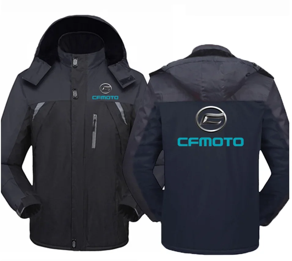 Chaqueta impermeable con logotipo de CFMOTO, cortavientos cálido para exteriores, ropa de Montañismo a prueba de frío, abrigos de alta calidad, invierno, nuevo, 2023