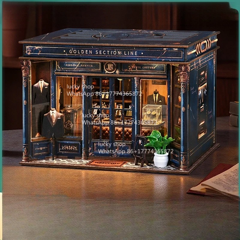 

Creative 3D Wooden House Model Miniature Landscape Handmade DIY Kit Gift Home Decoration