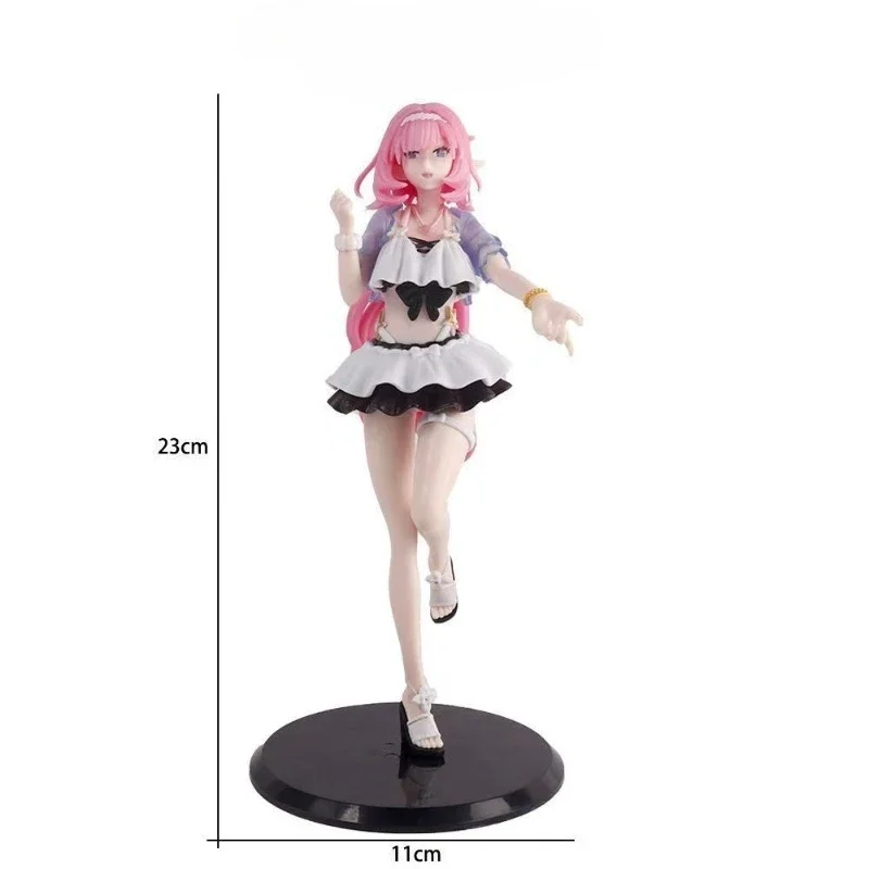 23 سنتيمتر لعبة هونكاي إمباكت 3 إليسيا لطيف ملابس السباحة الشاطئ نموذج سطح المكتب الحلي لعبة جمع هدية #6