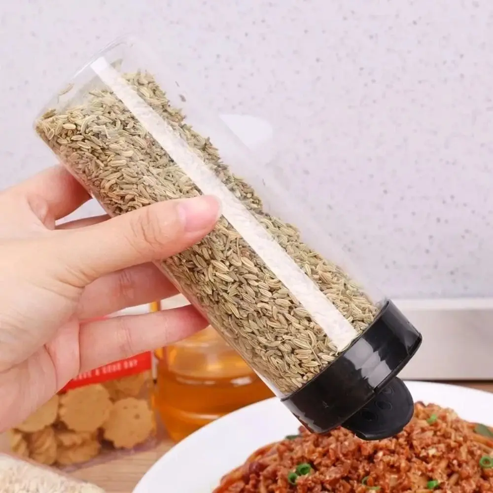 Simple Plastic Seasoning Jar Portable 100/160/250ML Salt Cellar Empty Condiment Storage Bottle Kitchen