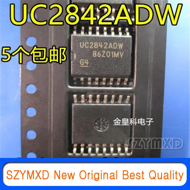 5Pcs/Lot New Original UC2842ADWR UC2842ADW 7.2MM Switch Controller SOP16 Chip In Stock