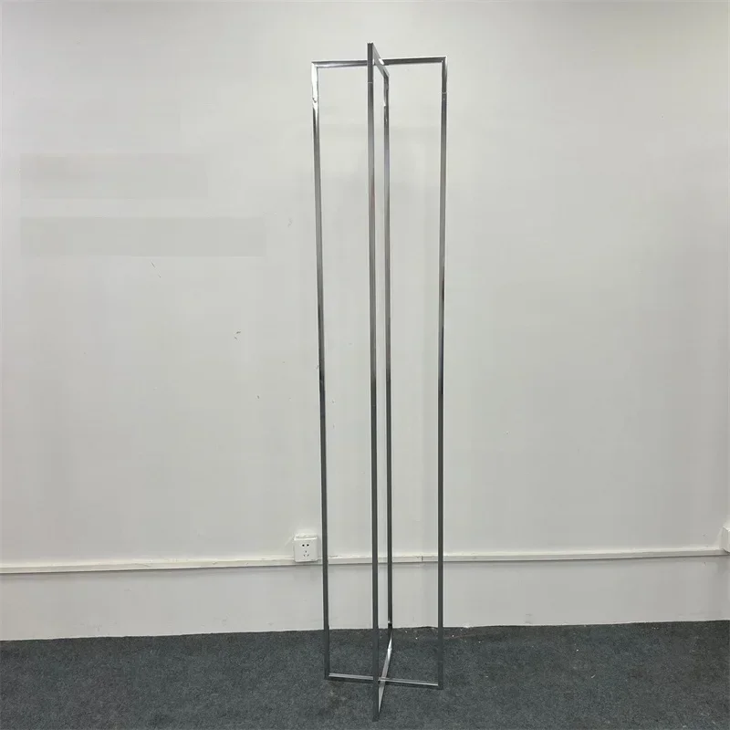 2 Stück Glänzende Vergoldete Rechteckige Hochzeitsbogen-Ständer für Zeremonien-Hintergrund-Dekoration – Detail 6