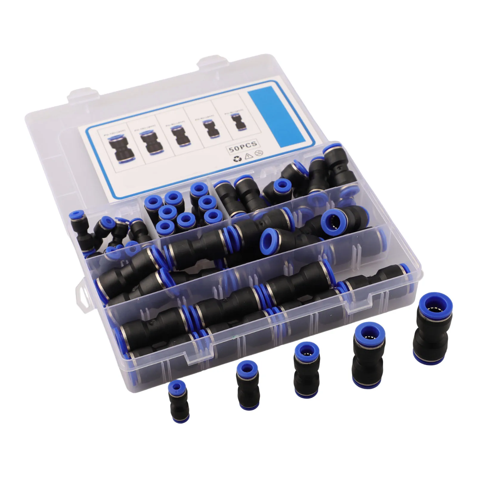 

Automated Production Quick Connect Fittings Pneumatic Connectors 50 Pieces Fittings Automated Production Equipment