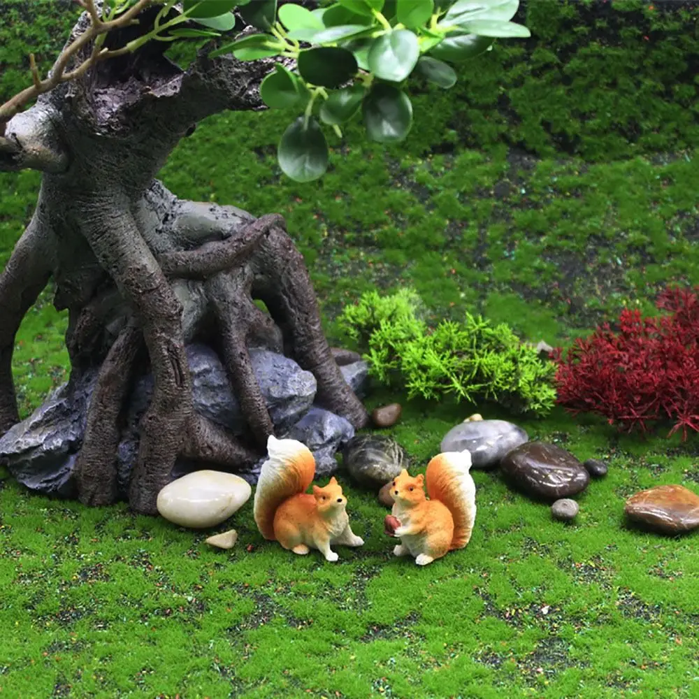 High-quality Resin Crafts Squirrel Statue Realistic Garden Decoration Simulation Squirrel Planter Ornaments Squirrel Sculpture - view 4