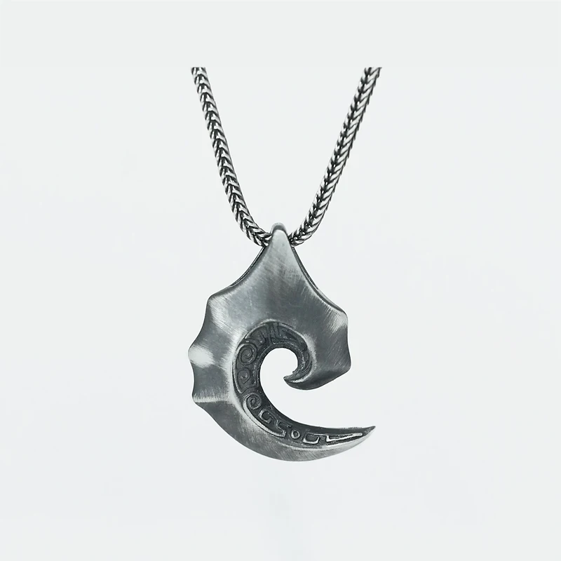 Original handmade Change Men's Necklace, 999 Pure Silver, Designer Jewelry, Change the Course of Events Pendant for Men