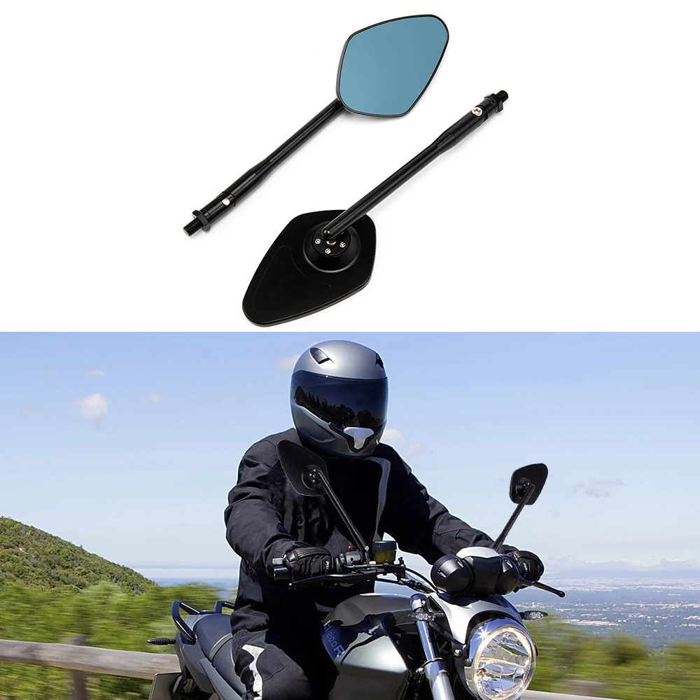 8mm 10mm Foldable Motorcycle Rearview Mirror CNC Scooter E-Bike Side Mirrors For Honda CB650 CB750 CB1 CB400F CB350