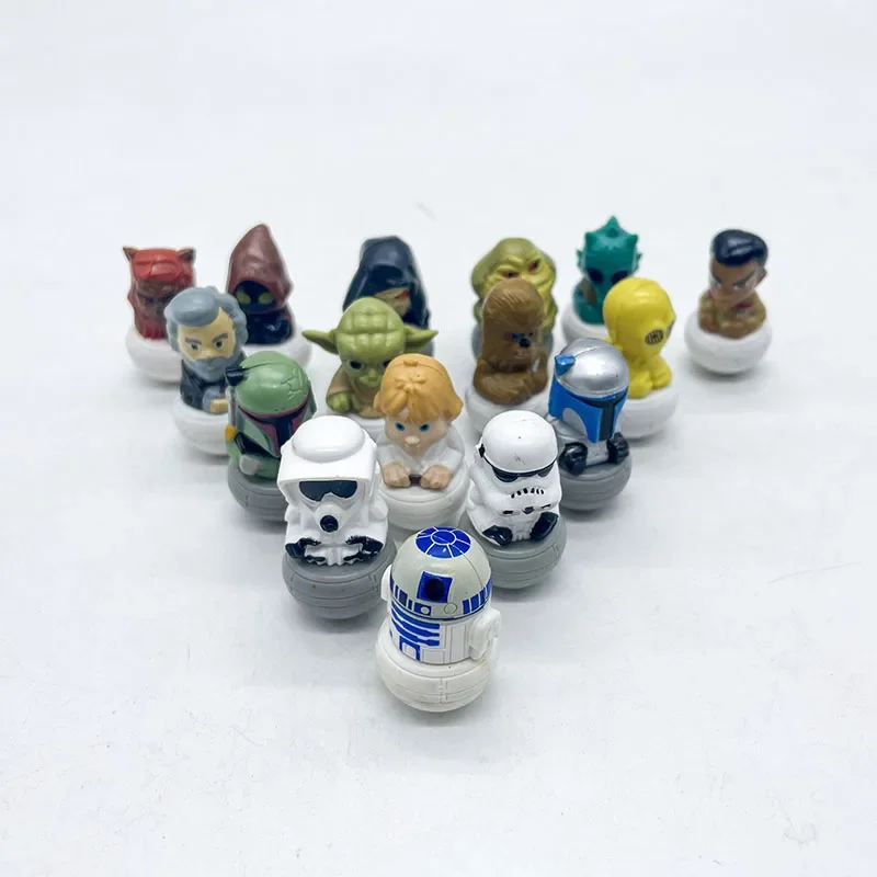 

Star Wars Tumbler Roly-poly R2-D2 C-3PO Chewbacca Luke Skywalker Fidget Toys Model Anime Figures Favorites Collect Ornaments