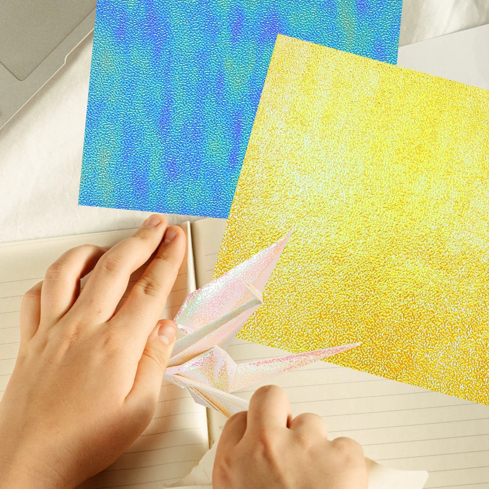 50Pcs Craft Making Paper Origami Paper Materials Safe Lightweight Perfect for Classroom Camping Library DIY Supplies