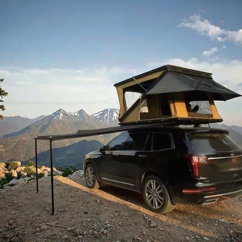 

Z Shape Outdoor Aluminum Alloy Shell Car SUV Self-Driving Tours Ox Fabric Roof Tent