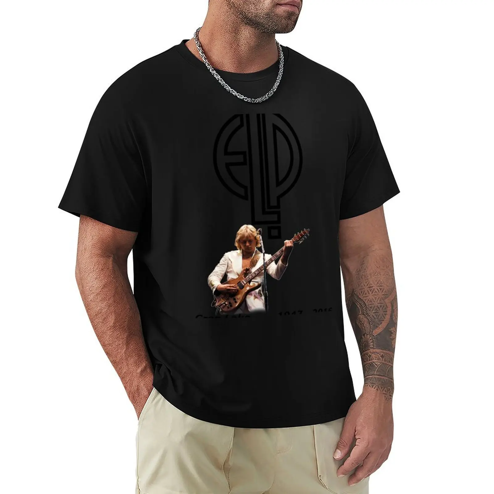 

Greg Lake - Emerson Lake and Palmer Tribute T-Shirt street wear new edition clothing for men