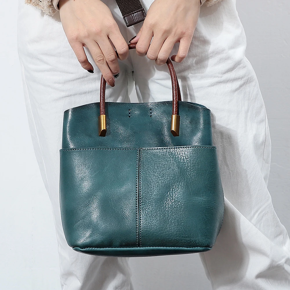 Genuine leather women's bag new crossbody shoulder bag handbag multifunctional tree cream leather bag Trendy  bags for women