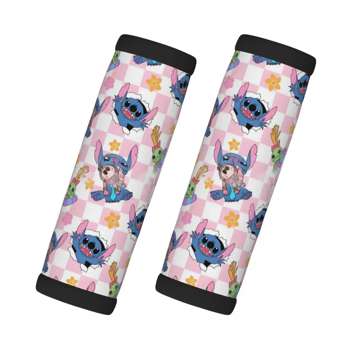 

Custom Stitch Manga Anime 2 Pcs Luggage Handle Wrap Soft Grip Handle Cover Comfortable Neoprene Suitcase Identifier Travel
