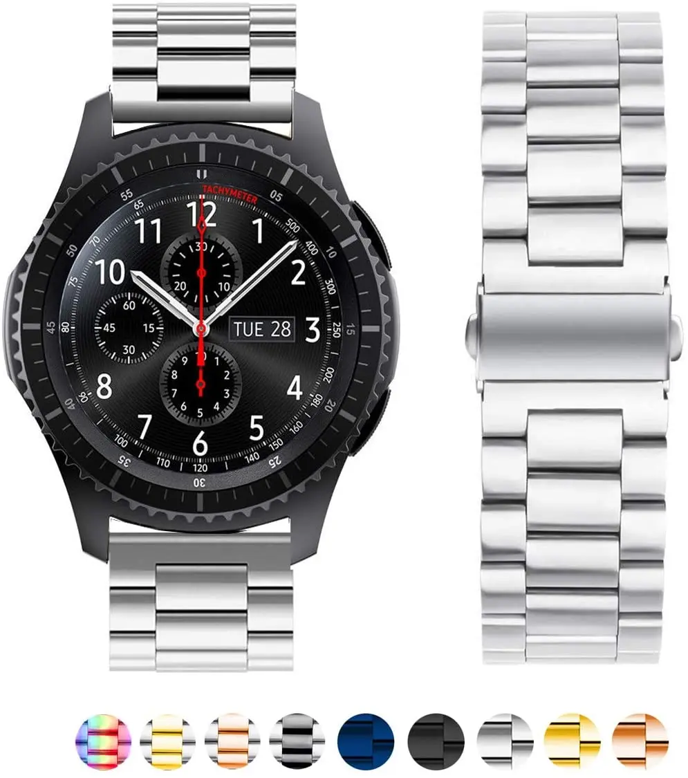 22 mm 20 mm Metall-Uhrenarmband für Garmin Vivoactive 3 4 5 Forerunner 245 645 158 55 165 745 965 255 256 Armband Venu 3 2 SQ2Music – Detail 8