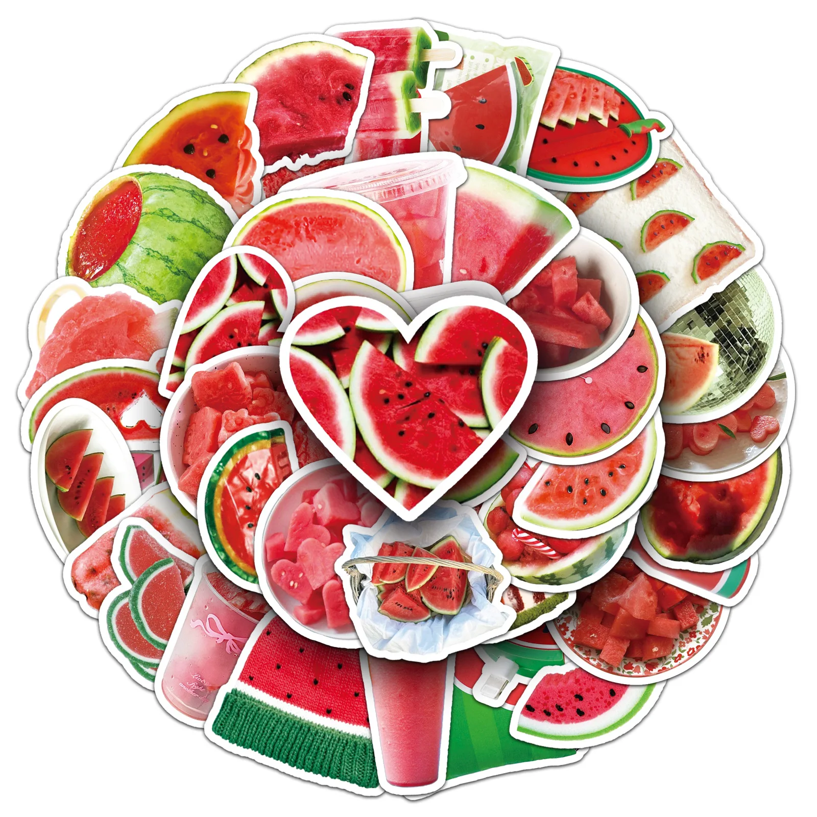 

10/50PCS Cartoon Fruit Watermelon INS Style Graffiti Stickers Creative Decoration Refrigerator Phone Case Bookshelf Stickers