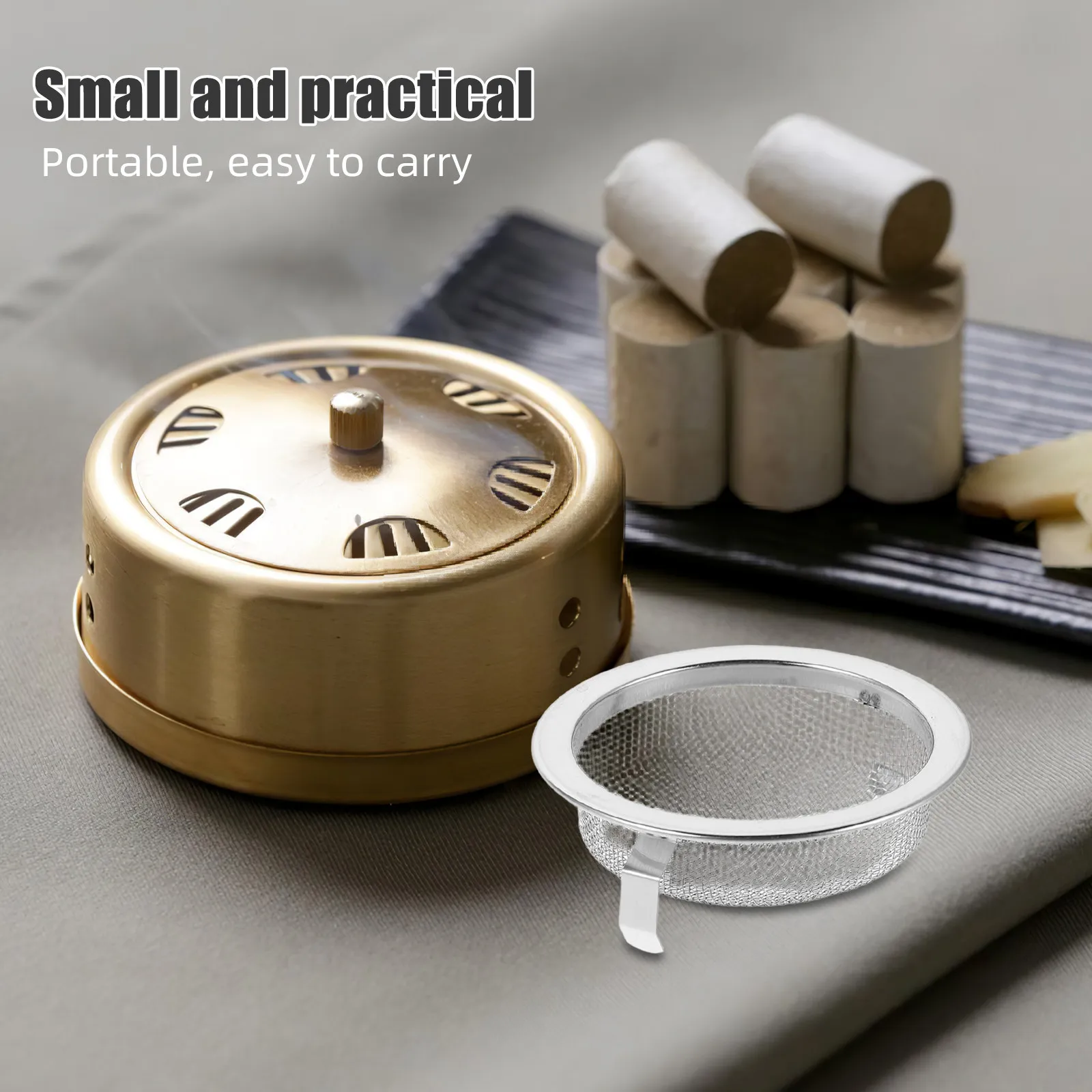 4Pcs Moxibustion Filter Pieces Stainless Steel Mesh Screen Replacement Filters Dust Collector Covers for Moxibustion Jar Set