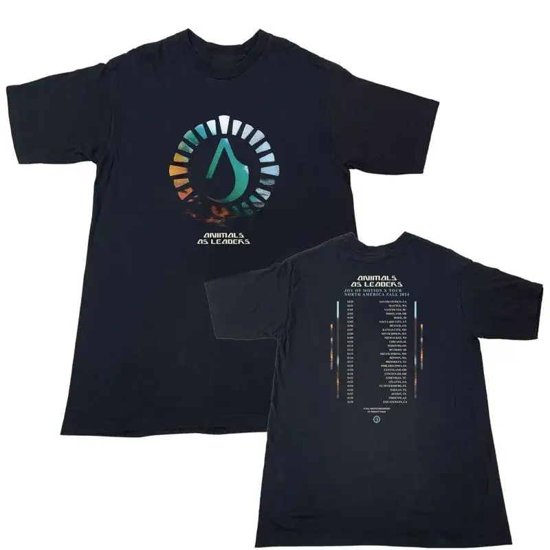 Animals as Leaders Joy Of Motion X Tour North American Fall 2024 T Shirt