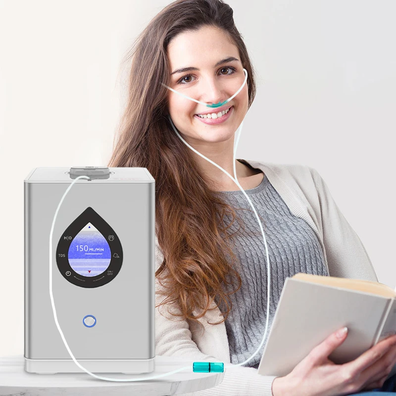 SPE PEM Tech H2 Inhaler Brown Gas Generator Hydrogen Inhalation Machine 225ml Hydrogen Molecular Pure H2 & O2 Versatile Device
