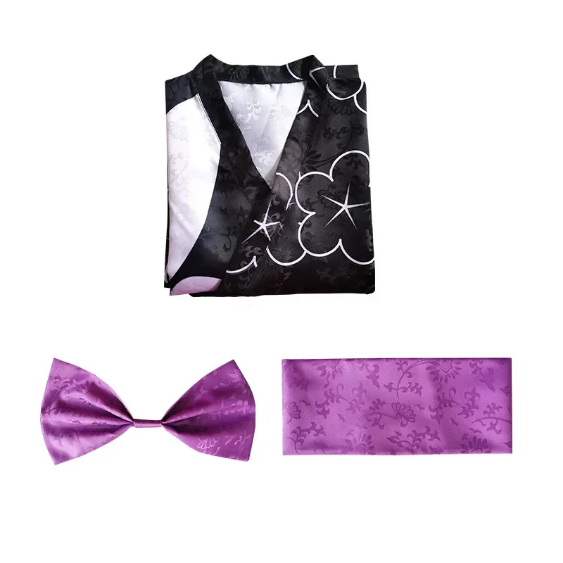 

Anime My Dress-Up Darling.Kitagawa Marin Cosplay Costume Dark Pattern Jacquard Kimono Yukata Outfit Full Set