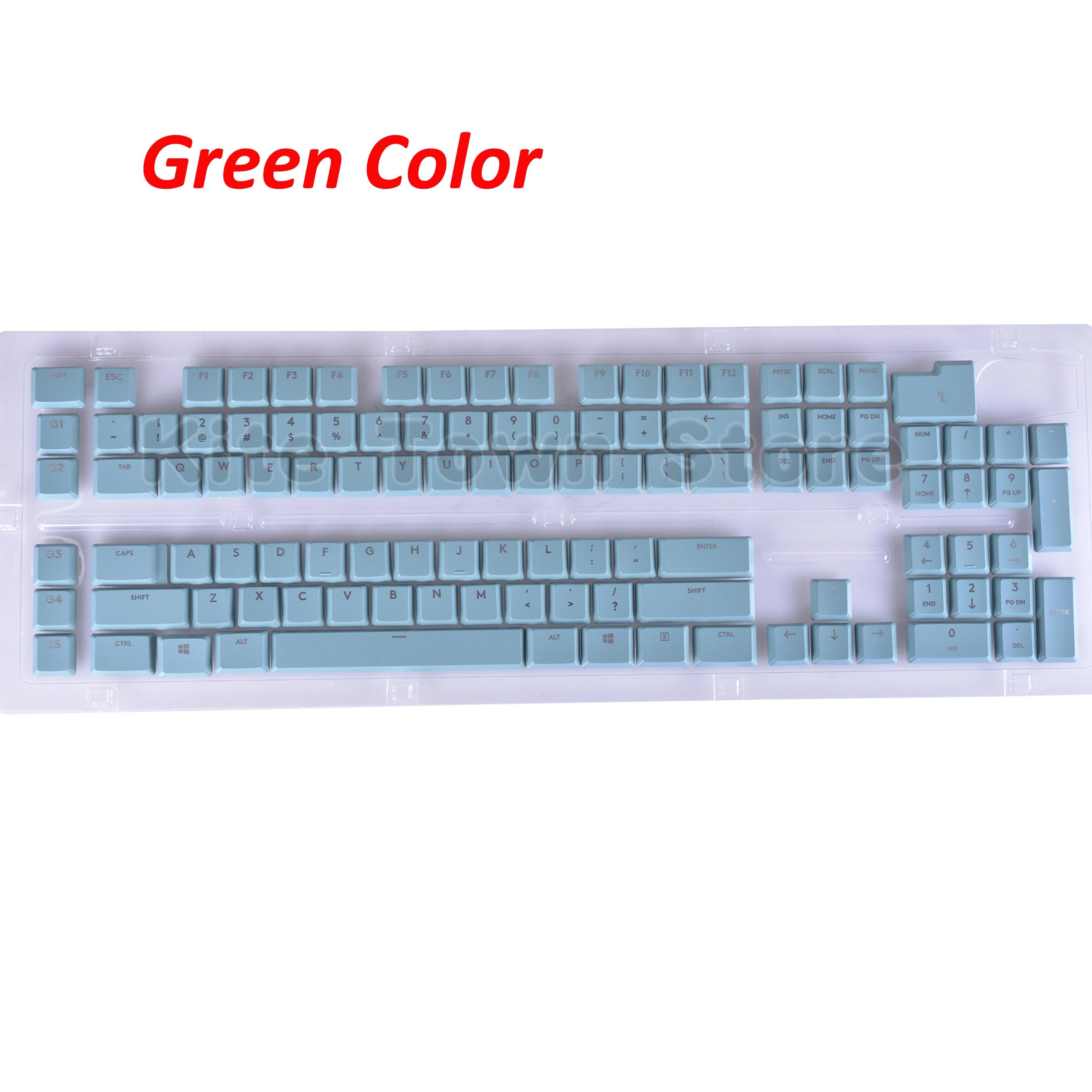 6 Color DIY Keycaps 109pcs + 2pcs Key Caps for Logitech G813 G913 G815 G915 Wireless RGB TKL Keyboard US / UK Version