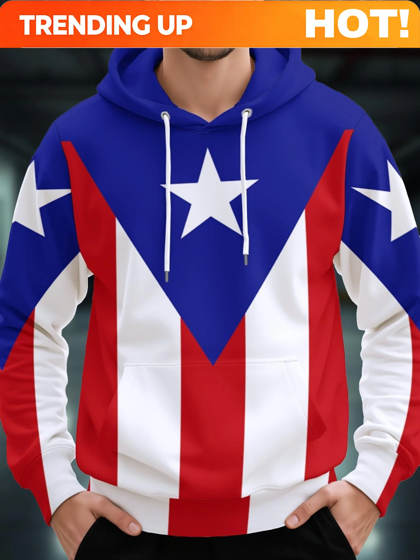 Customization Men'S Personalized Trendy Hooded Sweatshirt With Rich And Artistic Patterns, Easy To Create Personalized Outfits.