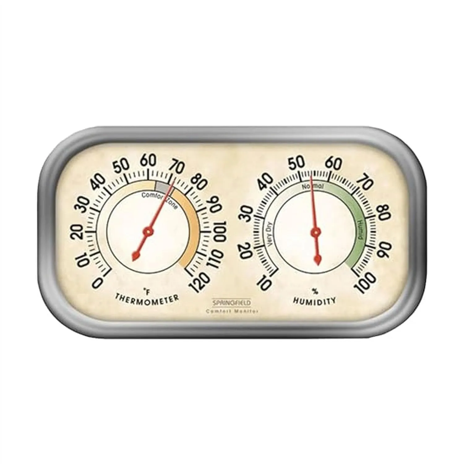 

Analog Humidity Meter and Indoor Thermometer, Weather Station for Bedroom, Nursery, and Home