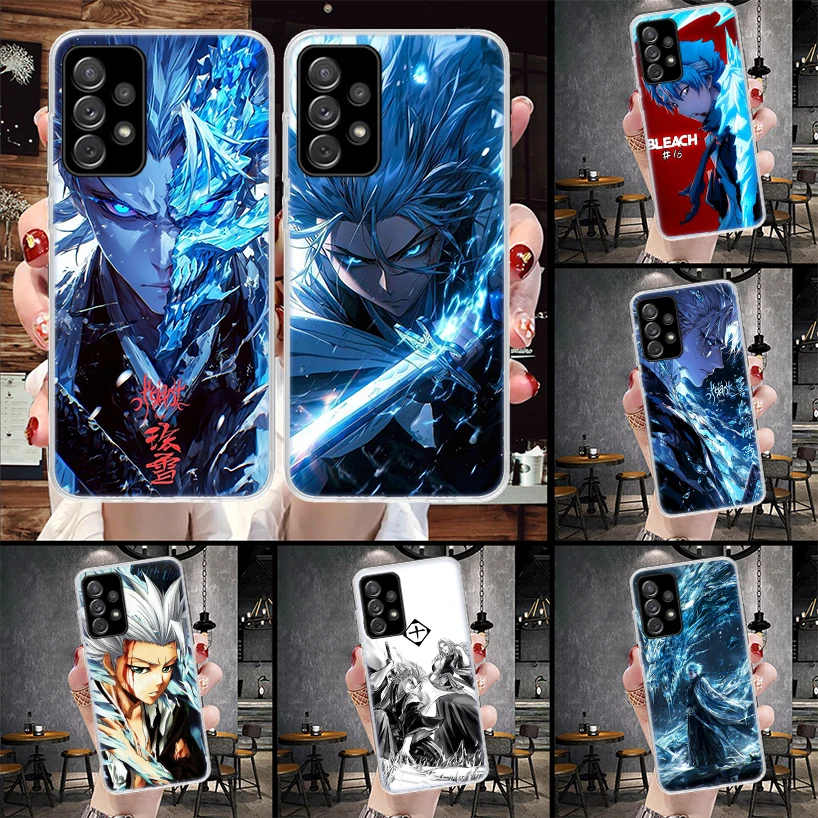 Hitsugaya Toushirou Bleach Soft Phone Case For Samsung Galaxy A13 A14 A15 A16 A17 A53 A54 A55 A56 A57 A33 A34 A35 A36 A37 A23 A2