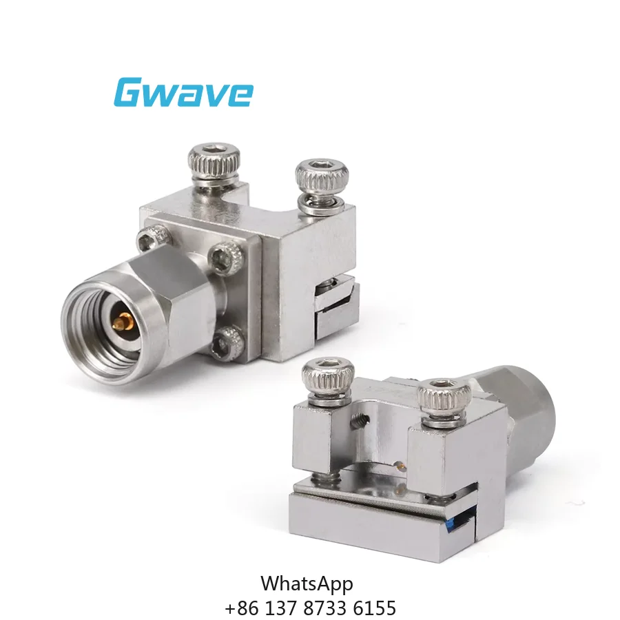 2.92mm Male Solderless Brass RF Connector End Launch For PCB With 0.51mm Center Pin DC-40GHz 50 Ohm Gwave