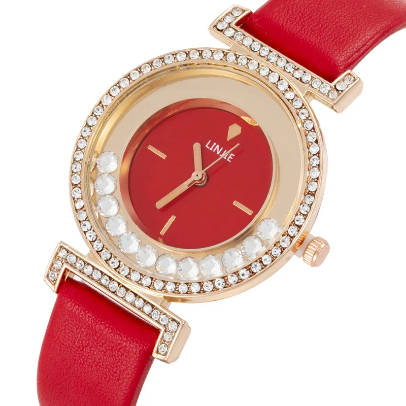 Elegant Simple And Versatile Women's Watch 2026 New Model Diamond Dial Design Women's Leather Wristwatch Excellent Gift Choice