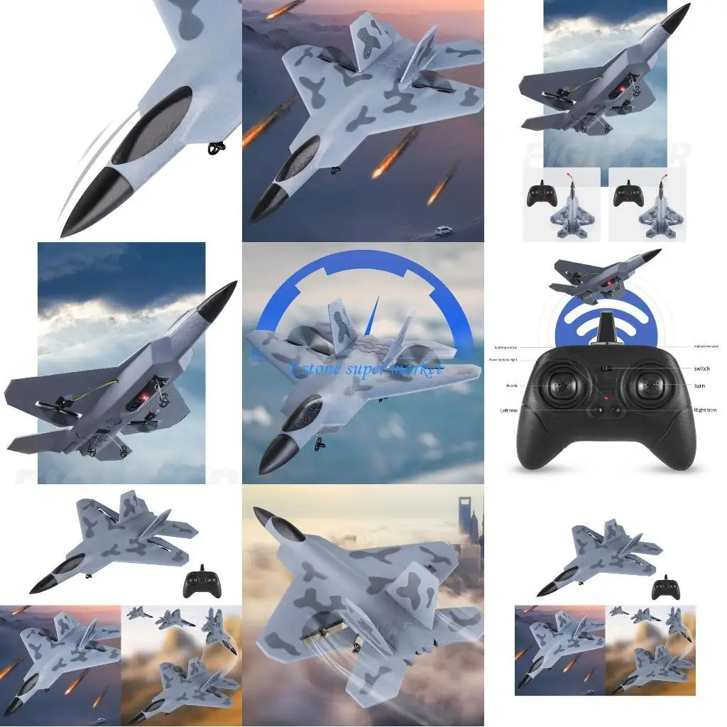 

090B F22 Rc Glider Fixed Wing Z58 Foam Rc Glider Plane Foam For Kid Rc Plane Remote Control Readys To Fly