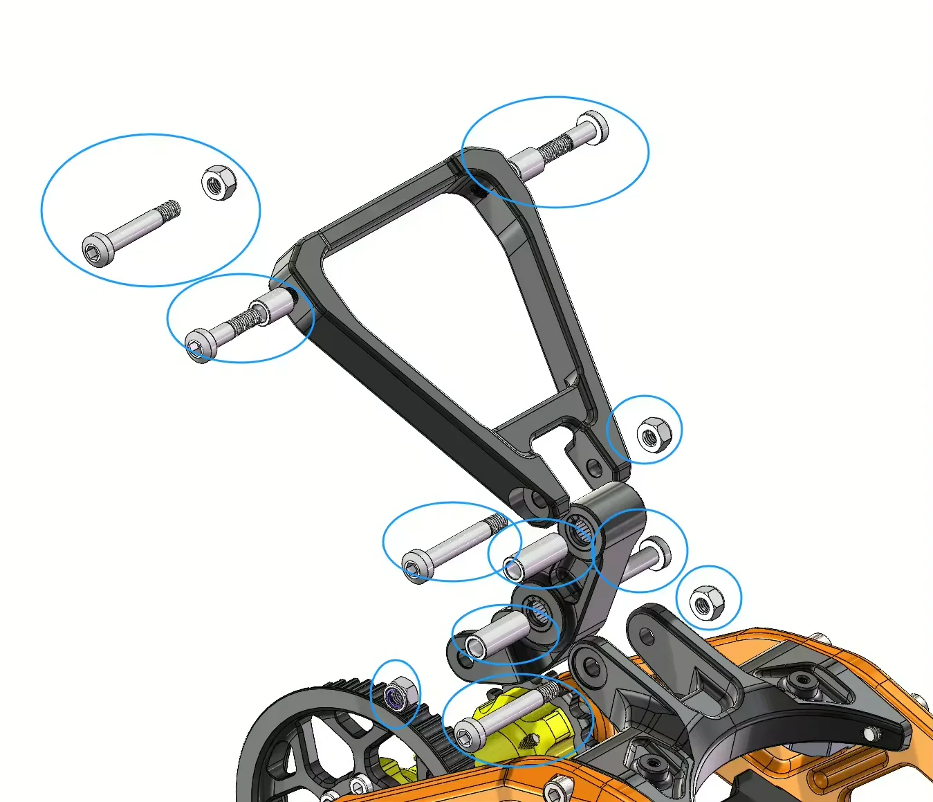 

SUR Super bike 2017-2025 Light Bee X Triangle Linkage Reduce Interspace Bolt & Nut Sets Electric dirt bike Accessories Bolts