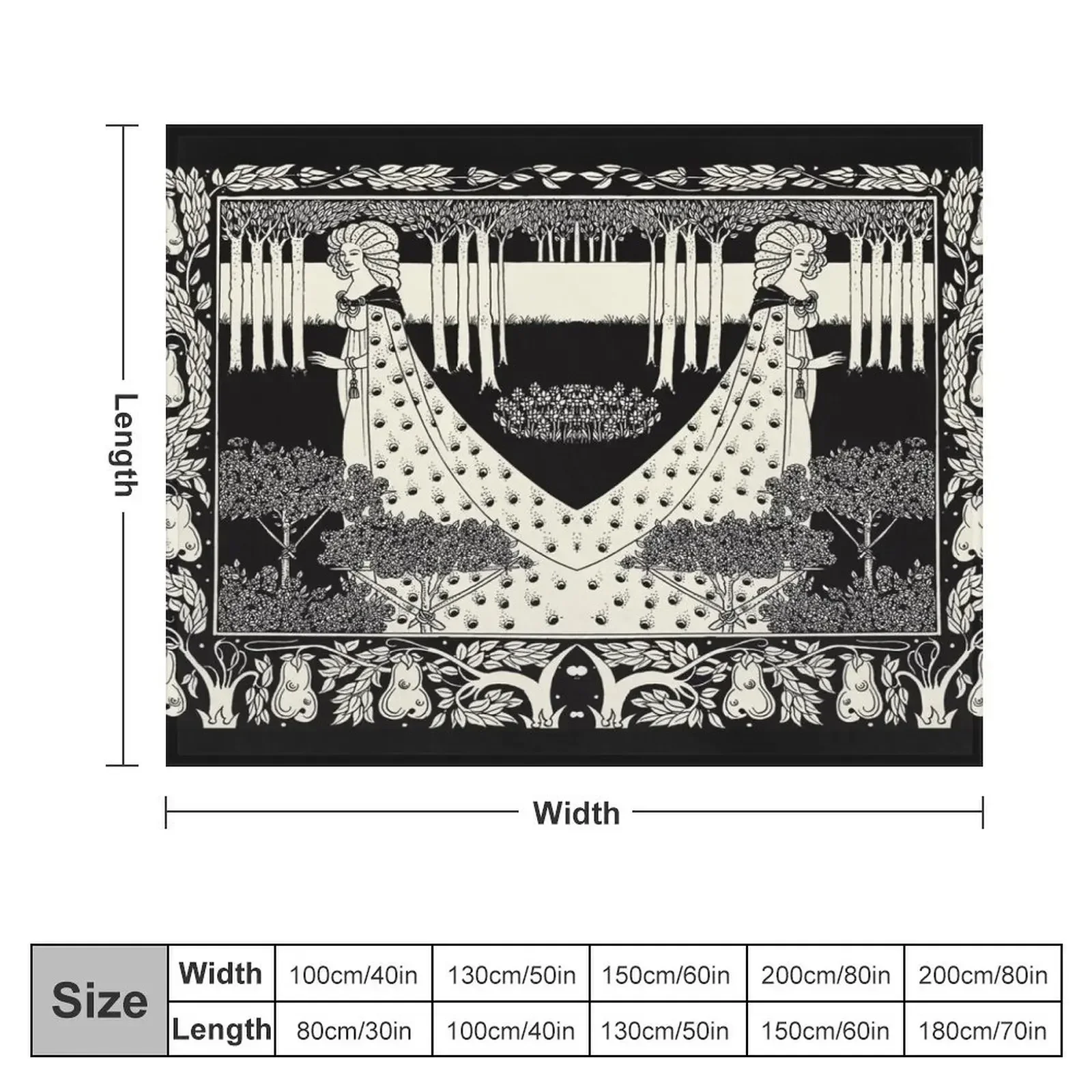 Art Nouveau Aubrey Beardsley Salome Throw Blanket Blankets For Sofas Luxury St Summer Beddings Blankets