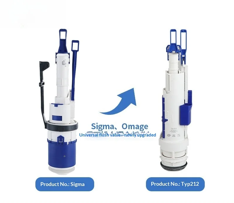 Dual Flush Outlet Valve Concealed Cistern Accessories 2nd Generation Water Tank TYP212 Universal Replacement for Toilet Repair