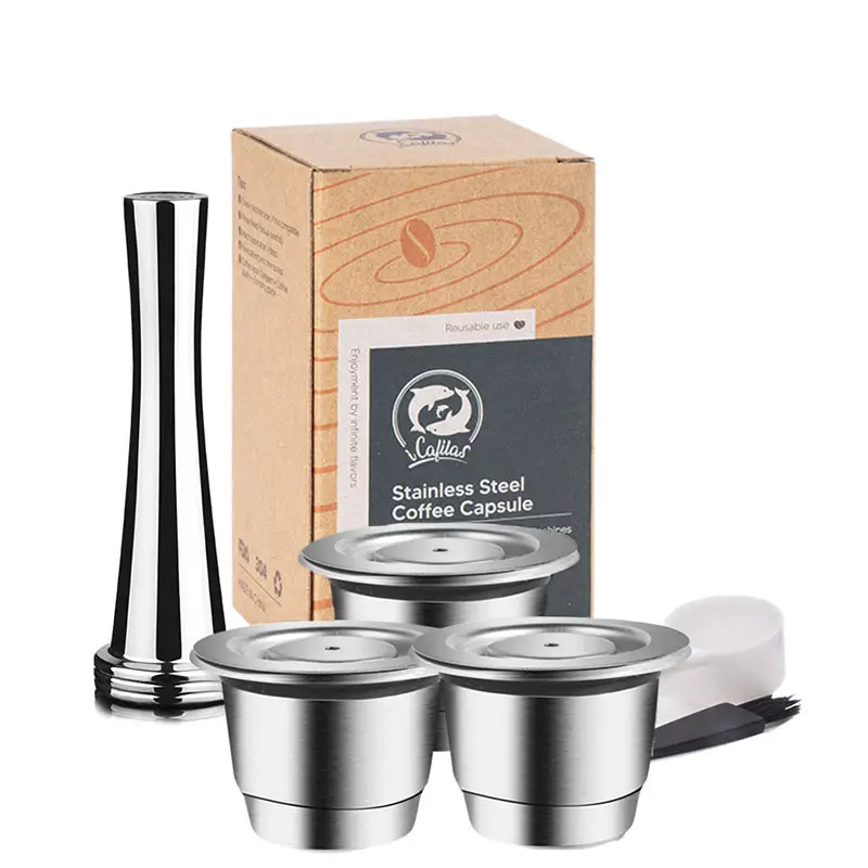 Reusable Nespresso Coffee Capsules Cup Stainless steel Refillable Coffee Capsule Refilling Filter Coffeeware - Image 14