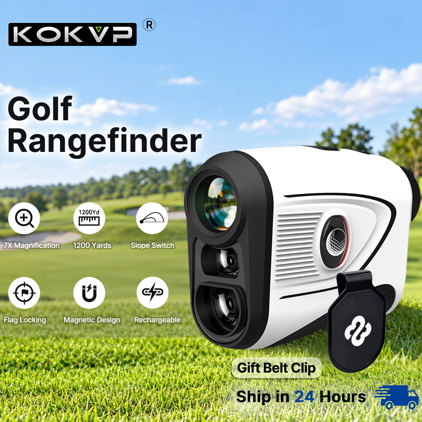 Golf Rangefinder Laser Slope - جهاز قياس المسافات بالليزر KOKVP Golf