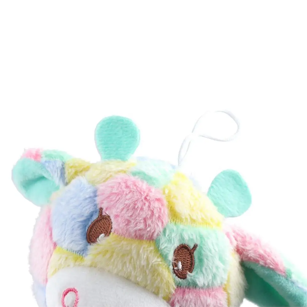 Oreiller en peluche doux pour la décoration intérieure, poupée girafe arc-en-ciel, jouets en peluche, faon au beurre de girafe