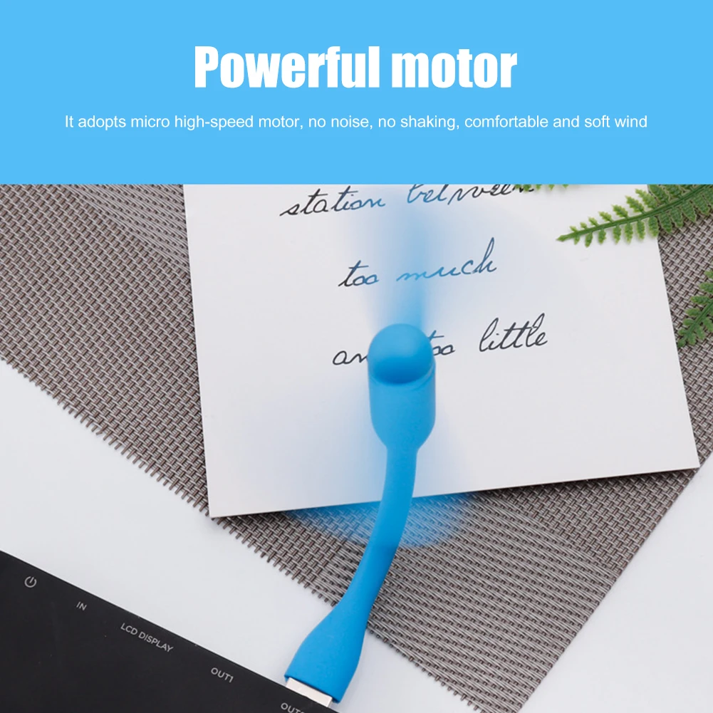 1-10PCS Flexible Portable Mini USB Fan for Power Bank Notebook Computer Summer Travel Cooling Gadget Mobile Phone USB Fans