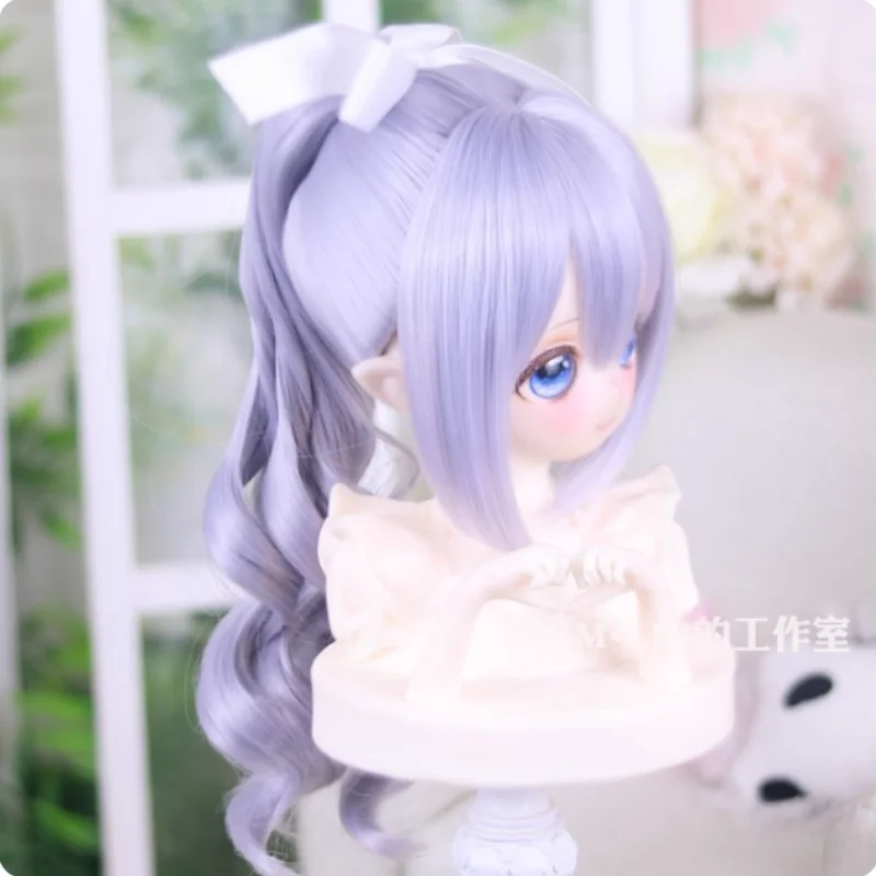 BJD Doll Wigs Long Hair For 1/3 1/4 Doll DD MDD Wigs Ponytail Hair Accessories(No Doll)