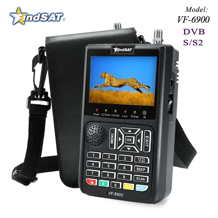 Satellite Finder Meter DVB-S2+CCTV+8MP AHD /CVI/TVI  Receiver Spectrum Analyzer