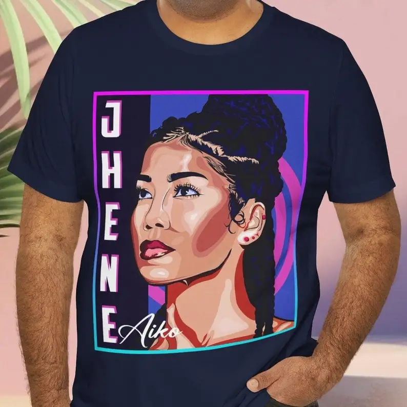 Jhene aikoユニセックス半袖Tシャツ,グラフィック,美的ストリートウェア