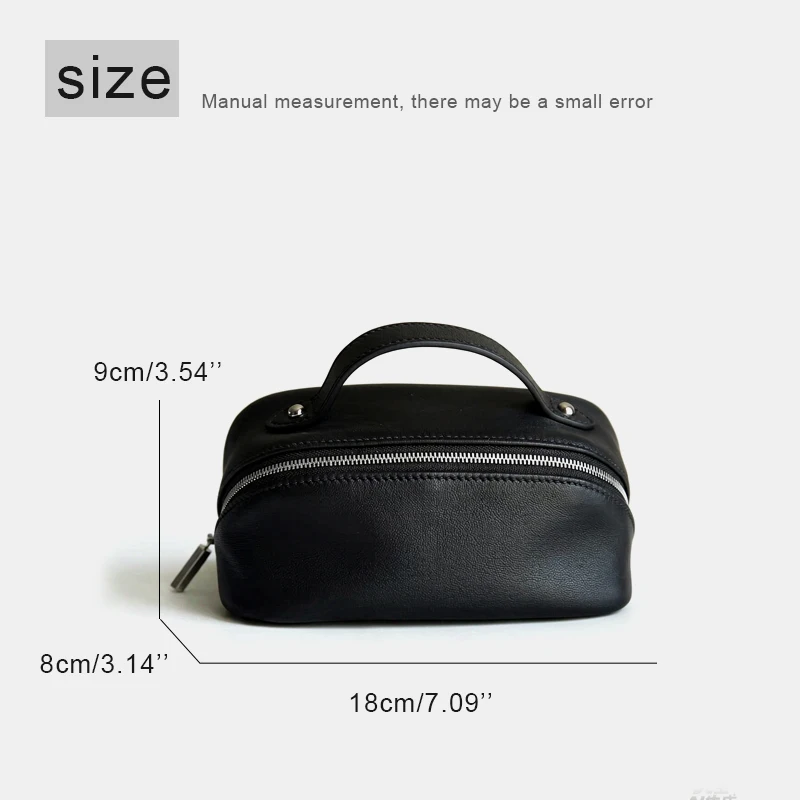 Customize Initials Leather Pillow Makeup Bags For Women Luxury Designer Handbag Purse 2026 New Cowhide Travel Business Organizer