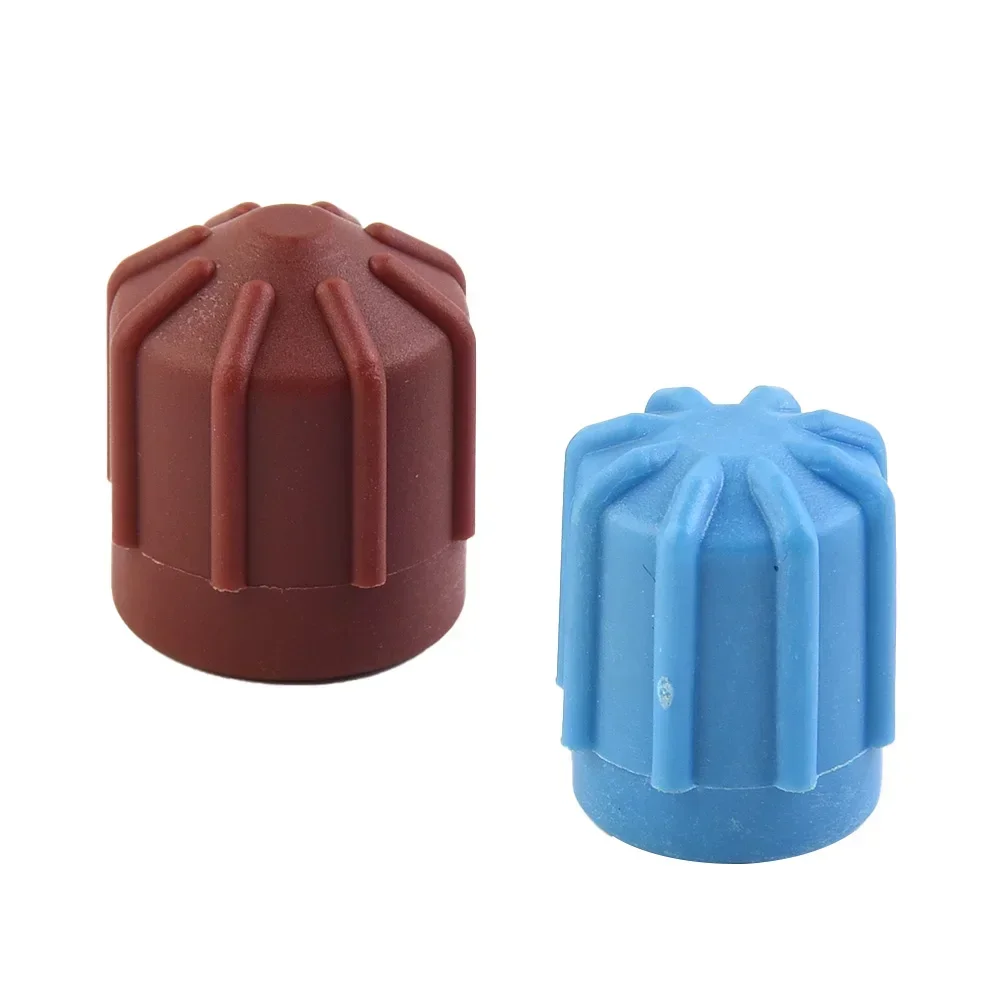 2Pcs Auto A/C Valve Cap Valve High/Low Voltage R134A Car Air Conditioning Protection Cap Valve Dust Cap Lid Refries Leak Proof