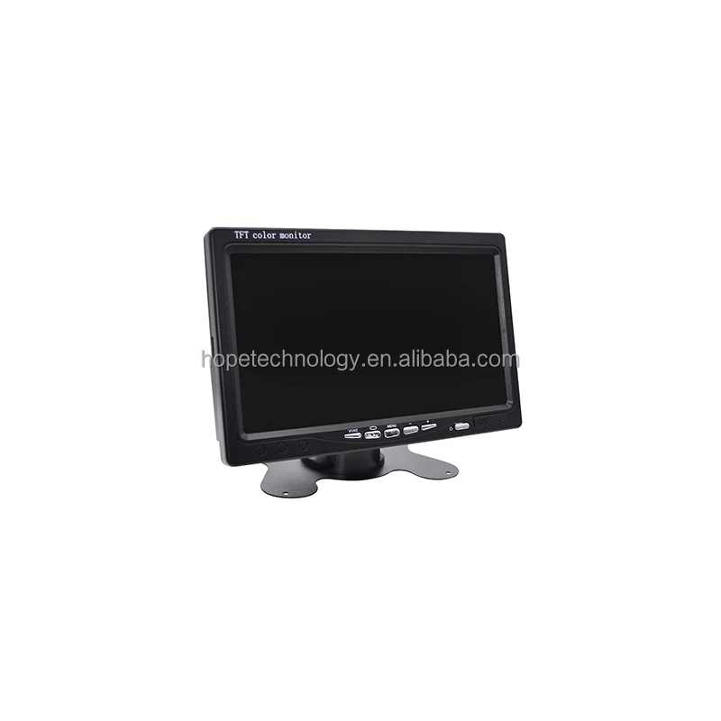 Heißer Verkauf 1024x600 Quad Display 7 Zoll Monitor TFT LCD Rückansicht Lkw Bus Auto Monitor