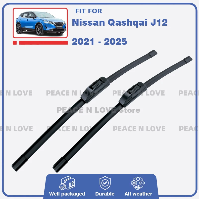 

Для Nissan Qashqai J12 2021 2022 2023 2024 2025 щетки стеклоочистителя щетки переднего лобового стекла лобовое стекло окно авто аксессуары сменный блок