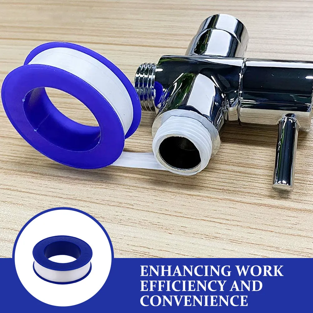 12 Rolls High Temp Ptfe Tape Plumbers Thread Seal Tape for Water Pipes Faucets Shower Heads Garden Hoses Leak Proof Sealing