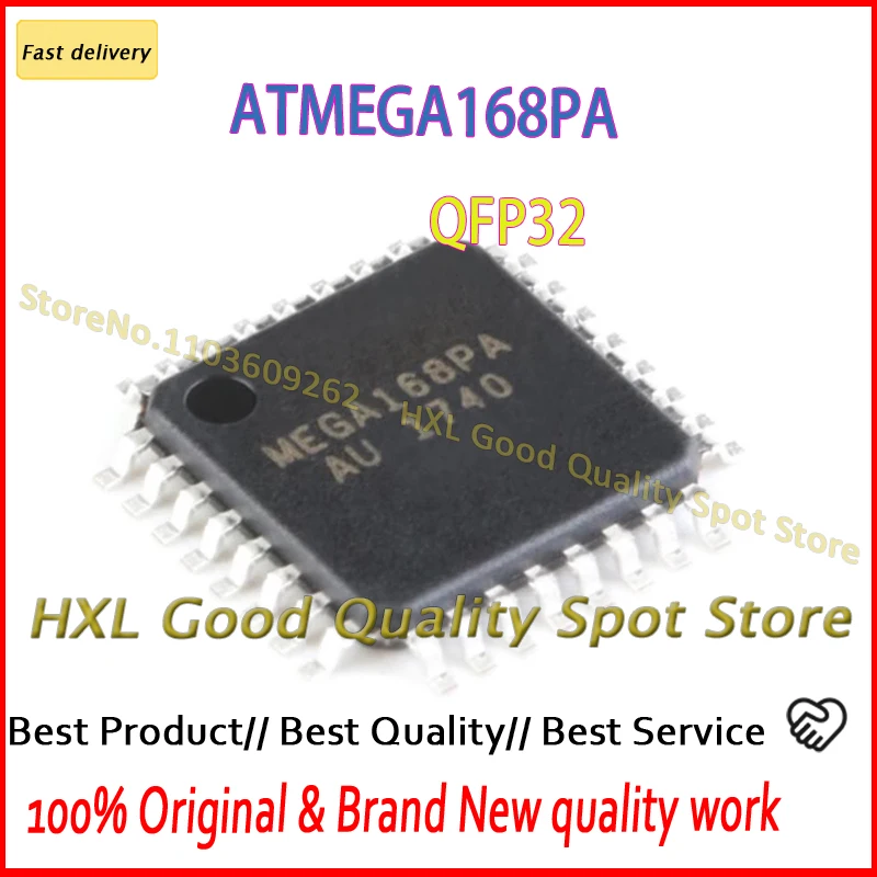 ATMEGA168PA ATMEGA168PA-AU  MEGA168PA QFP32 10PCS