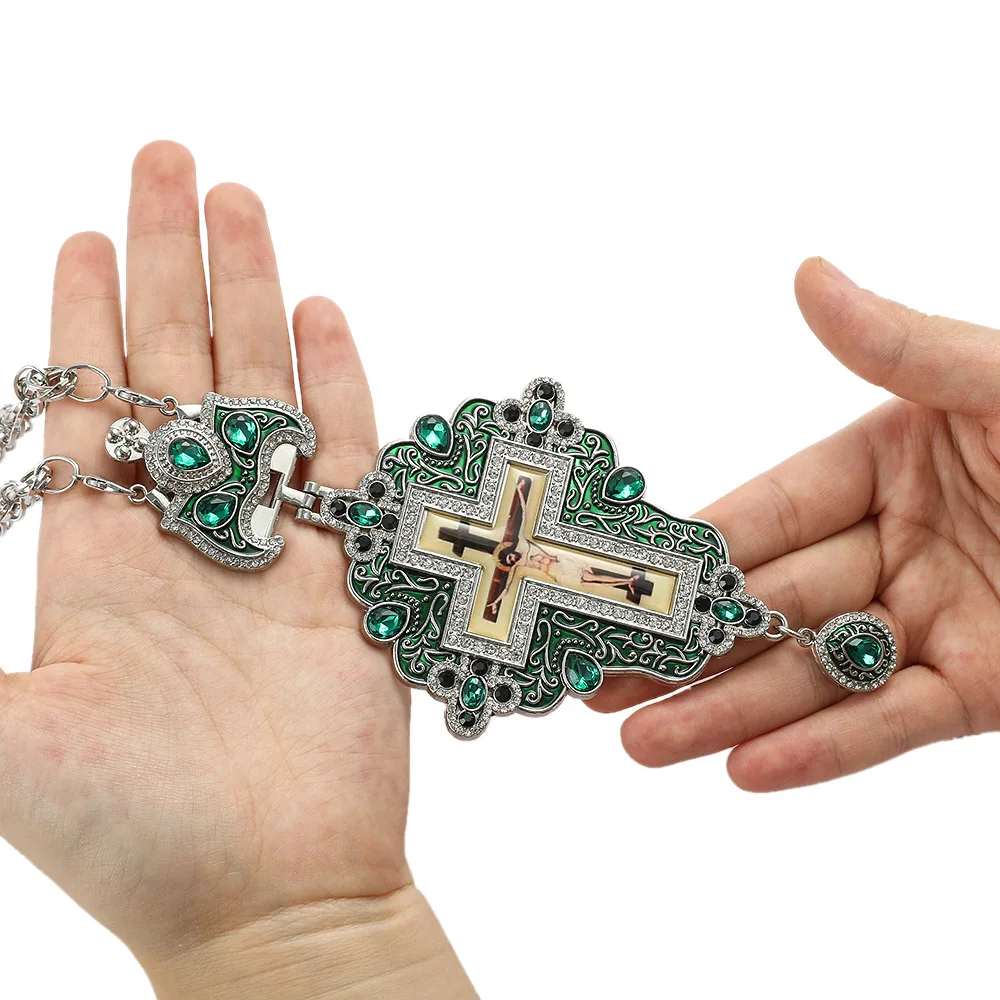 Fashion Religion Christian Jesus Cross Necklace for women Elegant Banquet Party Jewelry Religious Faith Accessories Gifts