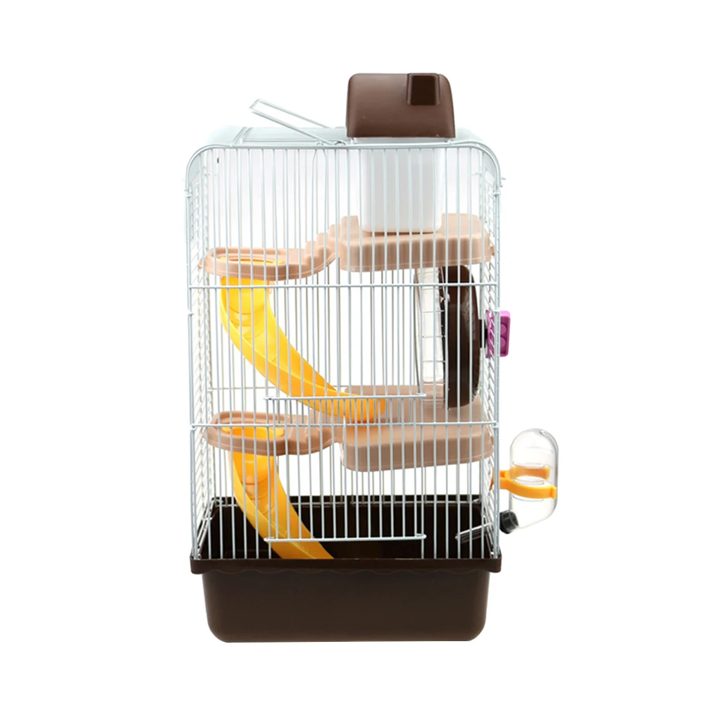 

Three Story Cage Castle Large Hamster Chinchilla Pet Villa Small Pets Durable Eco Plastic Non Toxic Multifunction With Wheel